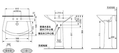 臉盆排水高度